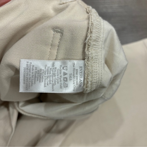 Everlane Straight Leg High Rise Crop Jeans Sandstone Pants  Women’s Size 00/24 - Picture 16 of 16